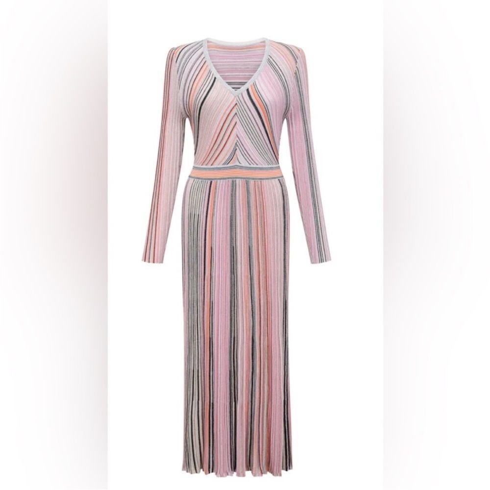 Miss rosier long sleeve metallic dress